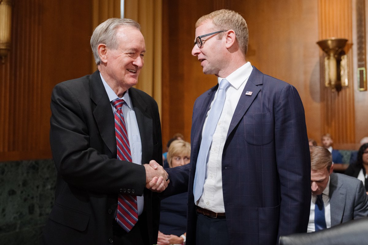 MikeCrapo's tweet image. Great to see Idahoan @AlexAdamsRPh testify before the Finance Committee today on his nomination to fill a key role at @HHSgov. I have no doubt he will make an excellent Assistant Secretary.