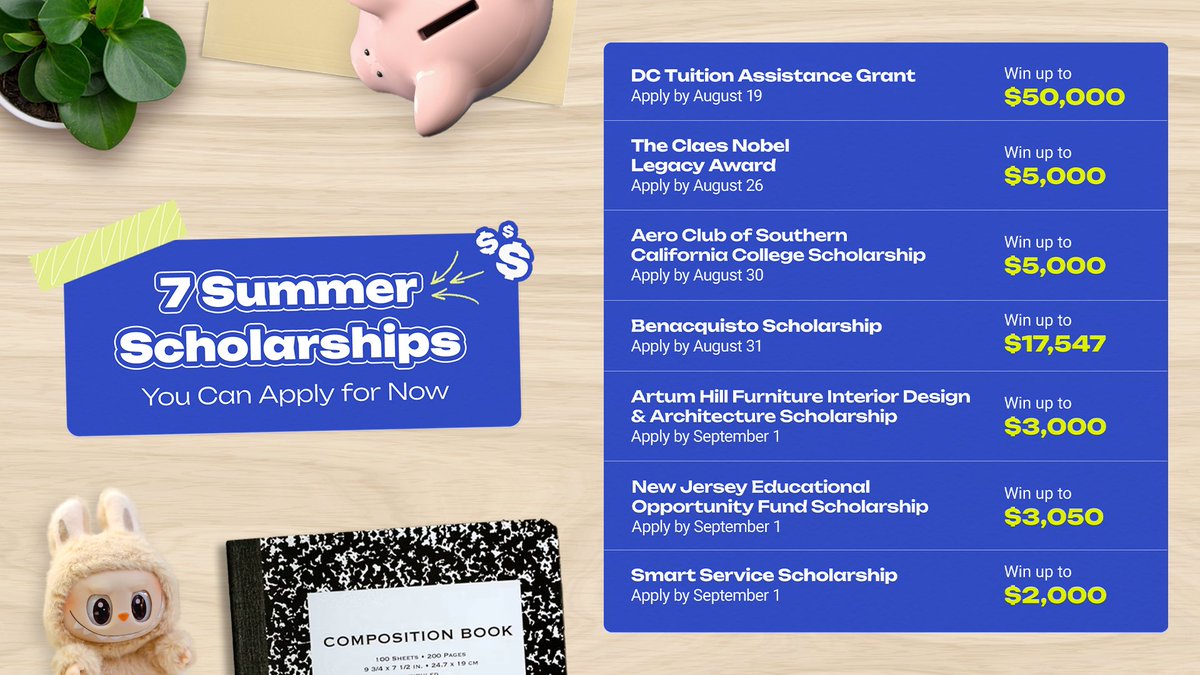 MyBigFuture's tweet image. 💸 Thousands of #scholarships, one place to start. 

 BigFuture Scholarship Search offers 24,000+ scholarships by major, interests, location and more. 

👉 Share with your students: spr.ly/6014fHNb8 

#scholarshipsearch #scholarshipalert