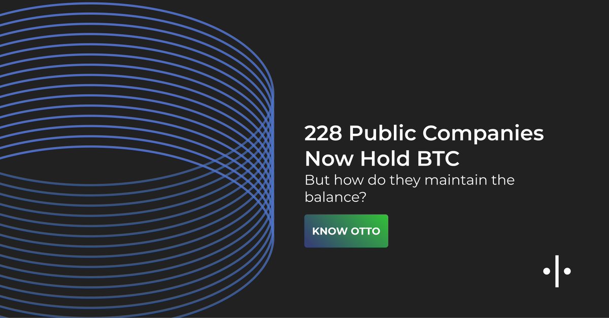 OTTO_digital's tweet photo. 228 public companies now hold BTC.

The only thing more fragile than their portfolios? Their operations layer.

OTTO brings fund-grade infrastructure to treasuries.

Because when debt-backed BTC meets GAAP, you’ll want more than vibes.

🔗 https://t.co/E8FxUipCYd

#BTC https://t.co/BNz8WoRHfr