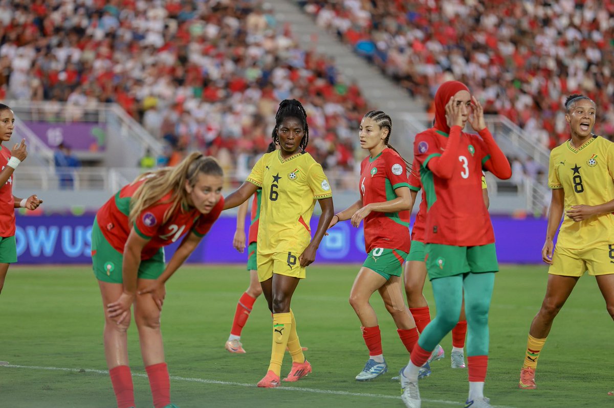 GhanaWNT's tweet image. 90+10โ - โฑ๏ธ
All nervy as both sides keep pushing for the decisive goal โฆ!!!
๐ฒ๐ฆ 1:1 ๐ฌ๐ญ
#๐ฉ๐๐๐๐๐ธ๐๐๐๐๐๐ฌ๐ญ
#๐ถ๐๐๐ฎ๐๐๐๐ถ๐๐๐ป๐๐๐ โฝ๏ธ๐ช๐พ
#TotalEnergies๐พ๐จ๐ญ๐ช๐ถ๐ต2024