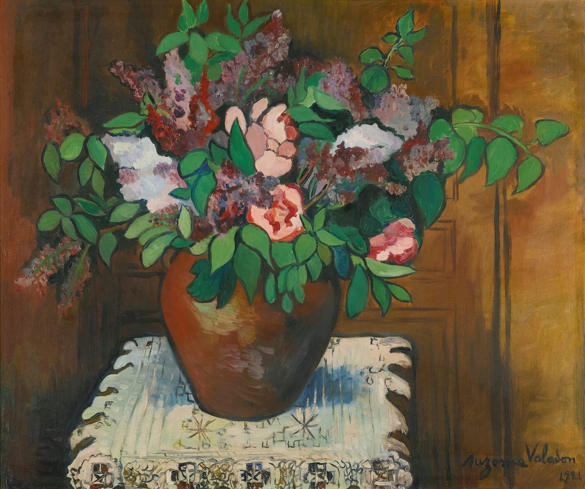 eqpa_'s tweet image. 💐
· Gerro amb flors - 1921 - Suzanne Valadon