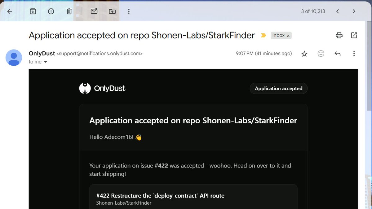 CodeAdeoluwa's tweet image. Hat trick⚡
3 new issues assigned today across different repos. Time to get coding! 
One done already, more to go. Let&apos;s build! 💪
#LFG #OSSWAVE #onlydust @OnlyDust_com #OpenSource #buildinpublic