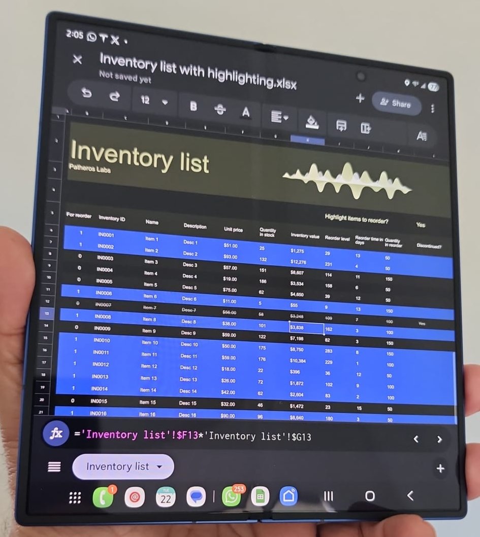 MyTechMusings's tweet image. If you haven't realized, a major secondary benefit of #GalaxyZFold7 is longer battery life of your Laptop...
Cuz, it can replace a laptop for many things...Here are some for me:
↗️Reading & writing long emails
↗️Reading & writing documents
↗️Checking out & minor editing of…