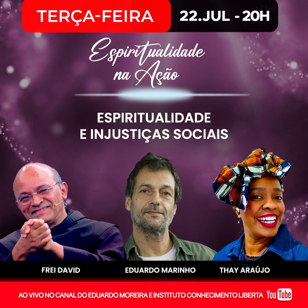 ESPIRITUALIDADE E INJUSTIÇAS SOCIAIS

 Hoje, 22 de julho às 20h

Temos certeza de que você vai assistir e comentar no chat! 

Vamos? 

Link da live: youtube.com/watch?v=OIVQLv…

Mais oportunidades?
allmylinks.com/educafro