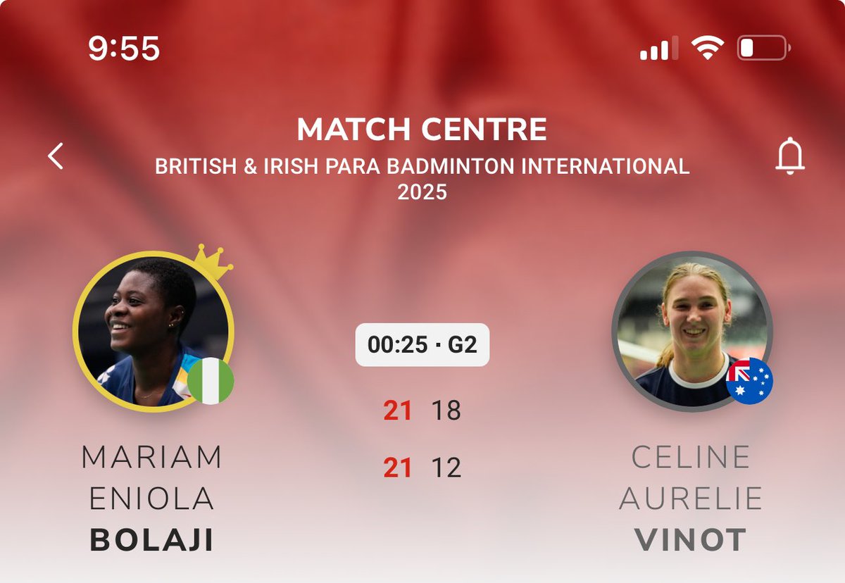 BolajiEniola9's tweet image. Secured my first victory at the British & Irish Para Badminton International 2025, held in Cardiff, Wales, United Kingdom….🕊️