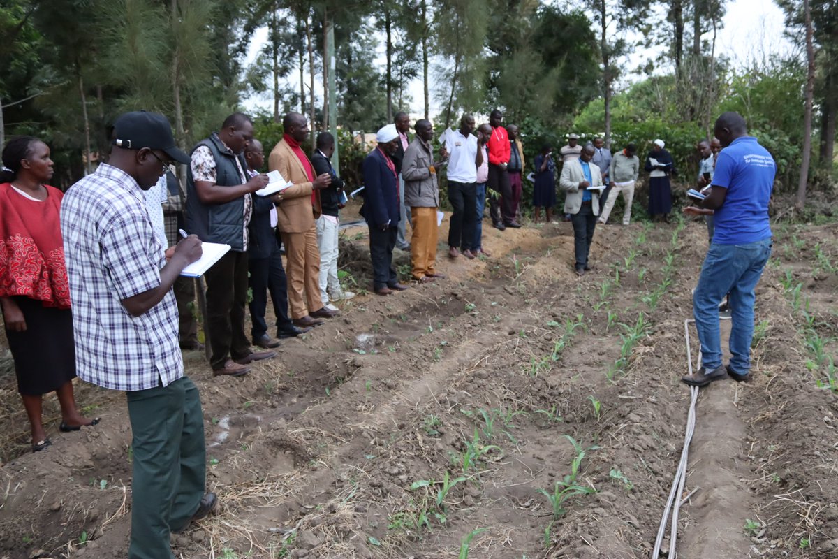 🌱 From July 22–23, 2025, NCCK UER led clergy on a CA learning tour across 5 wards. Farmers showcased water harvesting, kitchen gardening, Zai pits, agroforestry, poultry &amp; fish farming, boosting food security in drylands. #ManchesterUnited <a href="/Foodgrains/">Canadian Foodgrains Bank</a> <a href="/UnitedChurchCda/">United Church Canada</a> #Italy