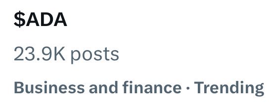 BTComment's tweet image. Is this a good thing?

$Ada #Cardano
