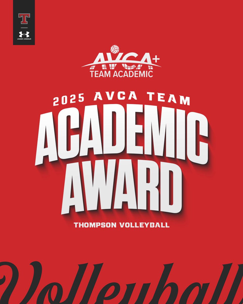 Thompson_Vball's tweet image. For the 9th time in current program history our 2024 Varsity Vball team has earned the AVCA Team Academic Award! Always committed in the classroom! Proud of our student-athletes! @athletics_ths @Alabasterk12 @AVCAVolleyball @andrewtsimonson