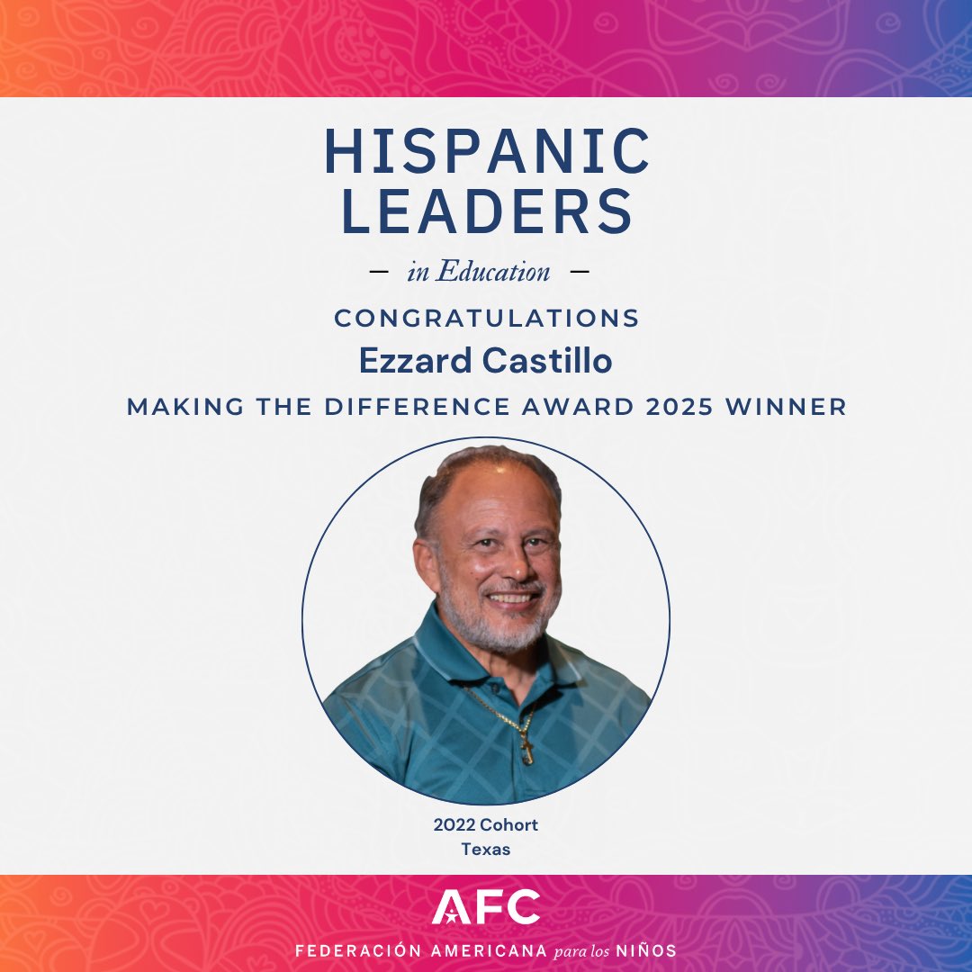 ValeriaGurr's tweet image. We are excited to announce that Ezzard Castillo is the recipient of this year’s Making the Difference Award. This recognition honors Ezzard's outstanding leadership and unwavering commitment to educational opportunity for all families.
Ezzard played a pivotal role in securing…