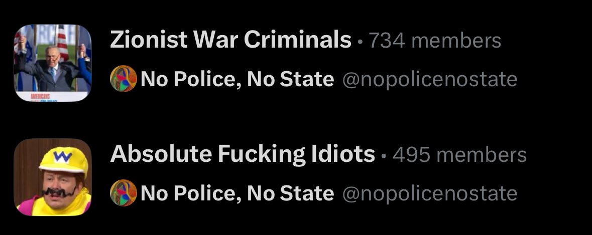 danielleaterry's tweet image. every few months I like to check the lists I’ve been added to, my previous favourite was ‘american terrorists’, these are my top two for this month!