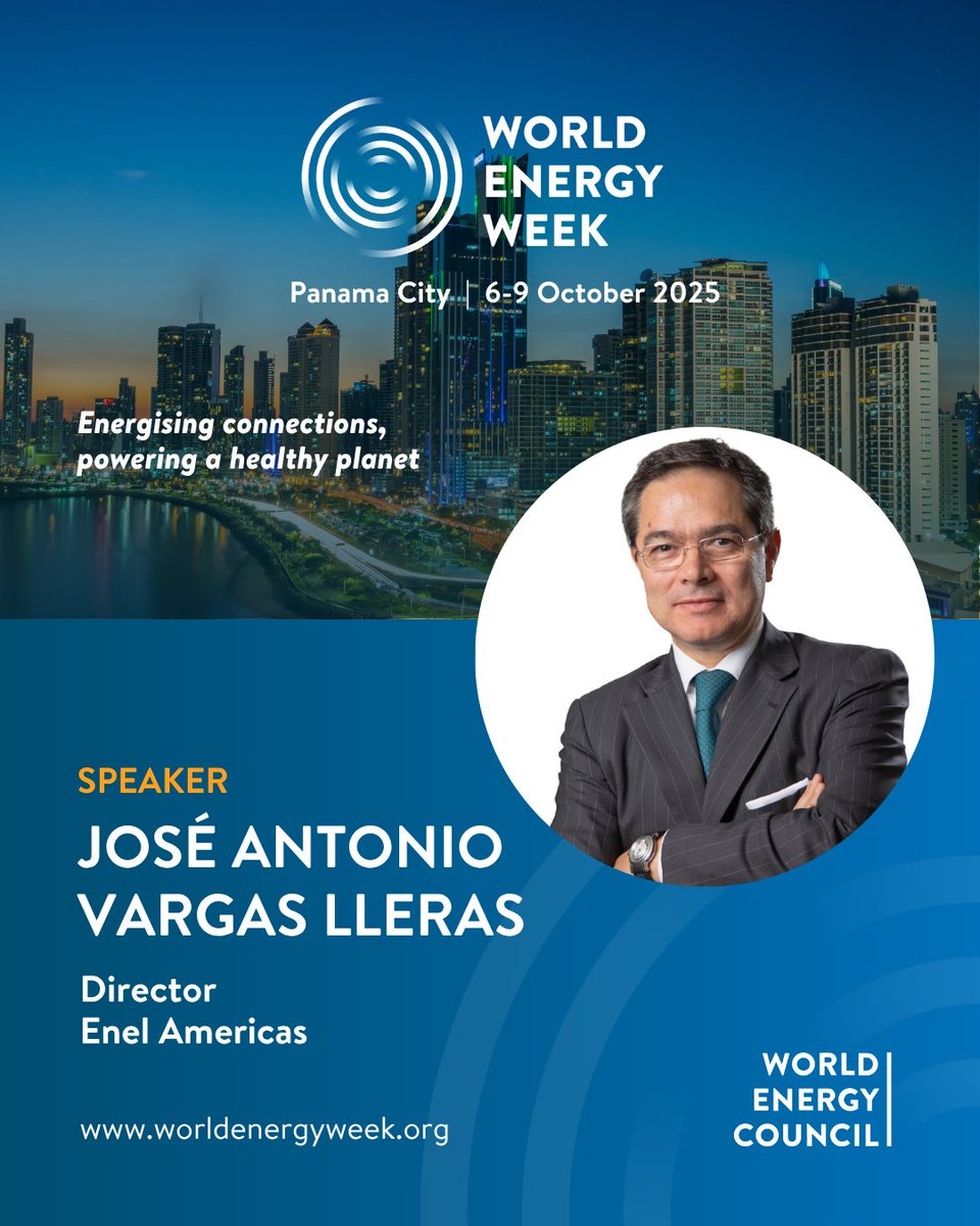 José Antonio Vargas Lleras será orador en la Semana Mundial de la Energía 2025.
Conoce ideas clave para avanzar en sostenibilidad e innovación energética.

🔗 Registro: worldenergyweek.org

#WEW25 #worldenergyweek #energy #energytransition #energyleadership