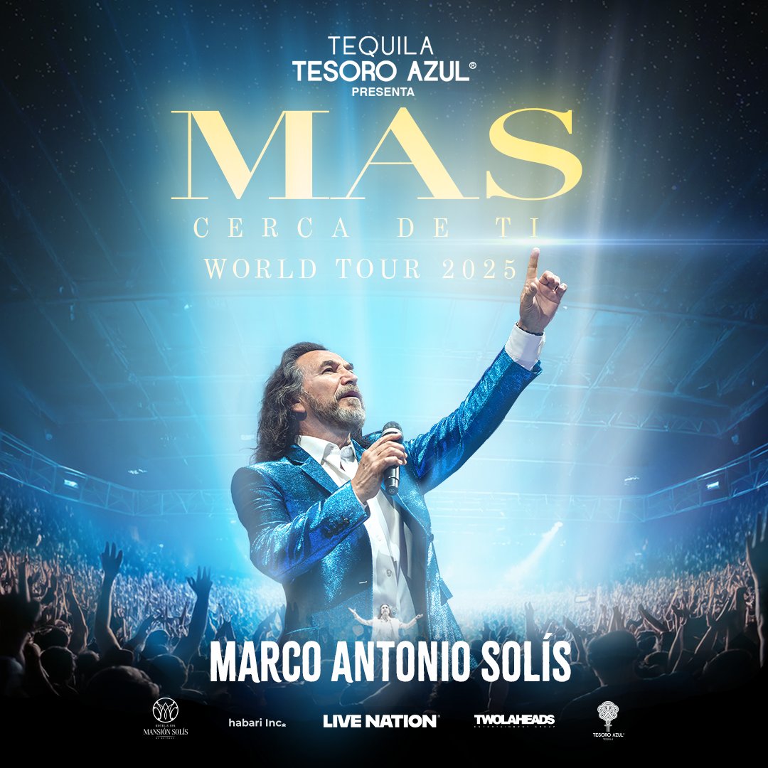 SAPCenter's tweet image. We're one month away from the MAS CERCA DE TI WORLD TOUR 2025! Get ready to sing your heart out and share an unforgettable night together.
🎟️: bit.ly/4mXCuCs