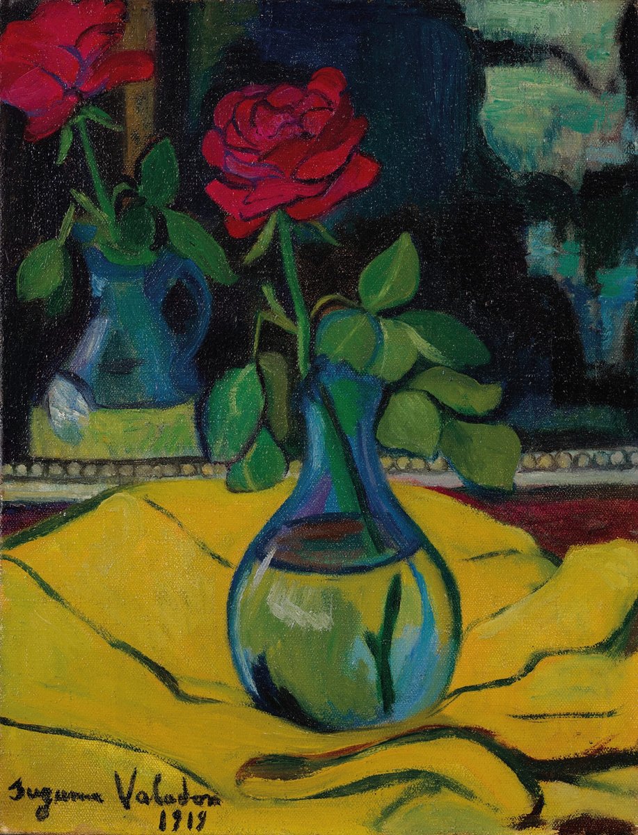eqpa_'s tweet image. 💐
· La rosa en el mirall - 1919 - Suzanne Valadon