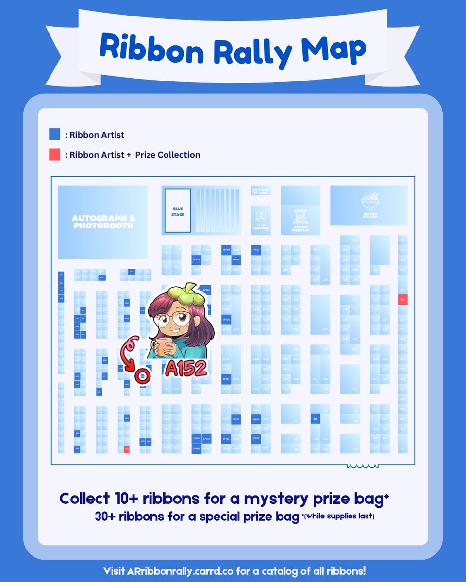 teanaoart's tweet image. I&apos;m part of the 2025 #AniRevo ribbon rally this year, woohoo!! 🎀

Swing by my table ( A152 ) to learn how to get (or earn lol) a tea or Alien Stage themed one ~