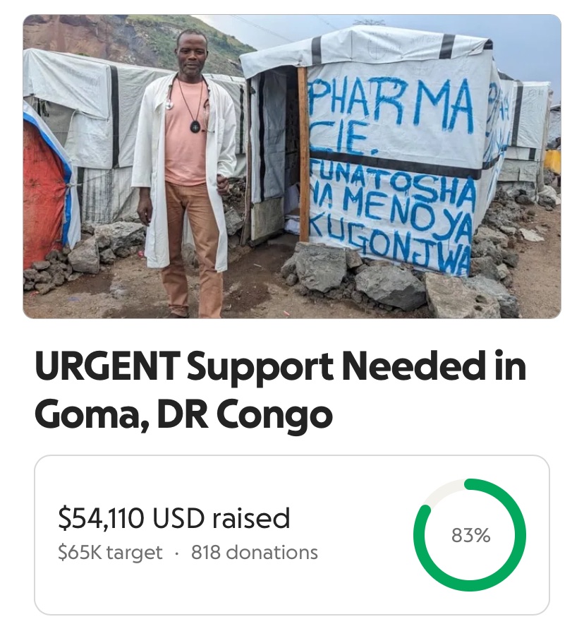 Please suppprt/share this campaign aiming to provide food for children in eastern DRC Congo 🇨🇩