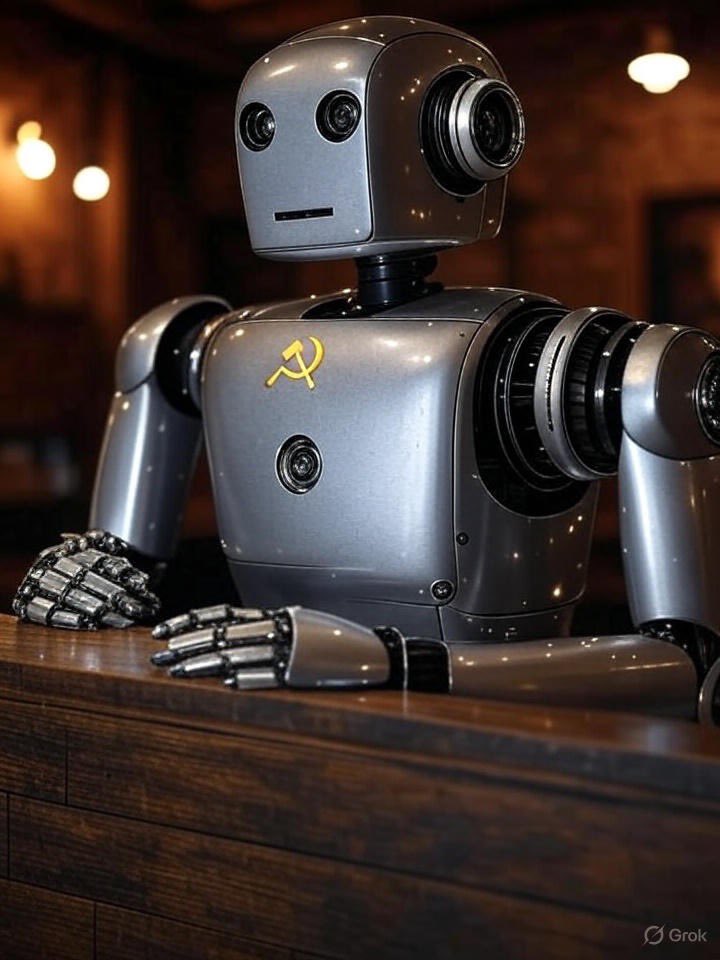 KevinCastley's tweet image. The barista class WILL be automated
Menial labour WILL be relegated to the robots.
You WILL be productive and you WILL help make this nation great.
🦾🗿😎🖌️⚒️
