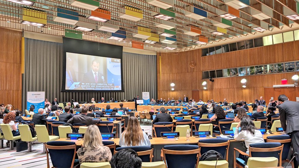 Maldives Mission NY (@mvpmny) on Twitter photo At the Ministerial Segment of #HLPF2025 Ambassador <a href="/AlinyMohamed/">Ali Naseer Mohamed</a> highlighted the progress Maldives has made in achieving the SDGs 3, 5, 8, 14, and 17 - the SDGs under review this year. Emphasised the need for continued support to #SIDS to build capacity & achieve the 2030 Agenda. At the Ministerial Segment of #HLPF2025 Ambassador <a href="/AlinyMohamed/">Ali Naseer Mohamed</a> highlighted the progress Maldives has made in achieving the SDGs 3, 5, 8, 14, and 17 - the SDGs under review this year. Emphasised the need for continued support to #SIDS to build capacity & achieve the 2030 Agenda.