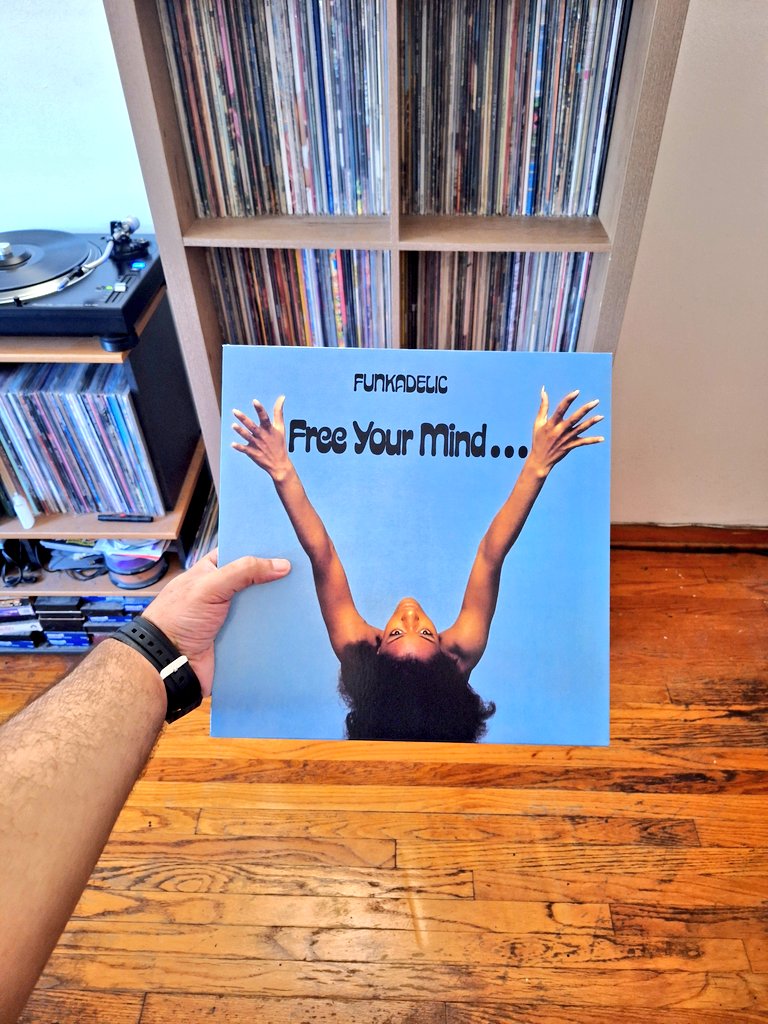 brandonousley's tweet image. Album of the day. The commander of all things funky, George Clinton turns 84 years old today. Anything from the P-Funk universe would be appropriate to spin today, but Funkadelic's second album, 1970’s Free Your Mind… and Your Ass Will Follow, speaks for itself. A monstrous…