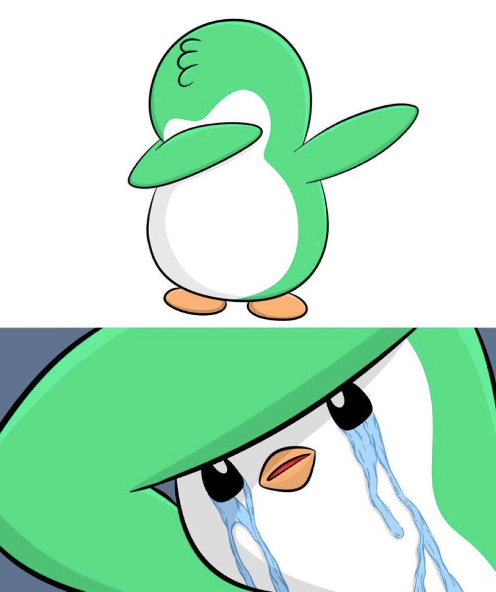ItsCryptoBruh's tweet image. People who sold their $PENGU at 3c for 10% gains watching it pump higher