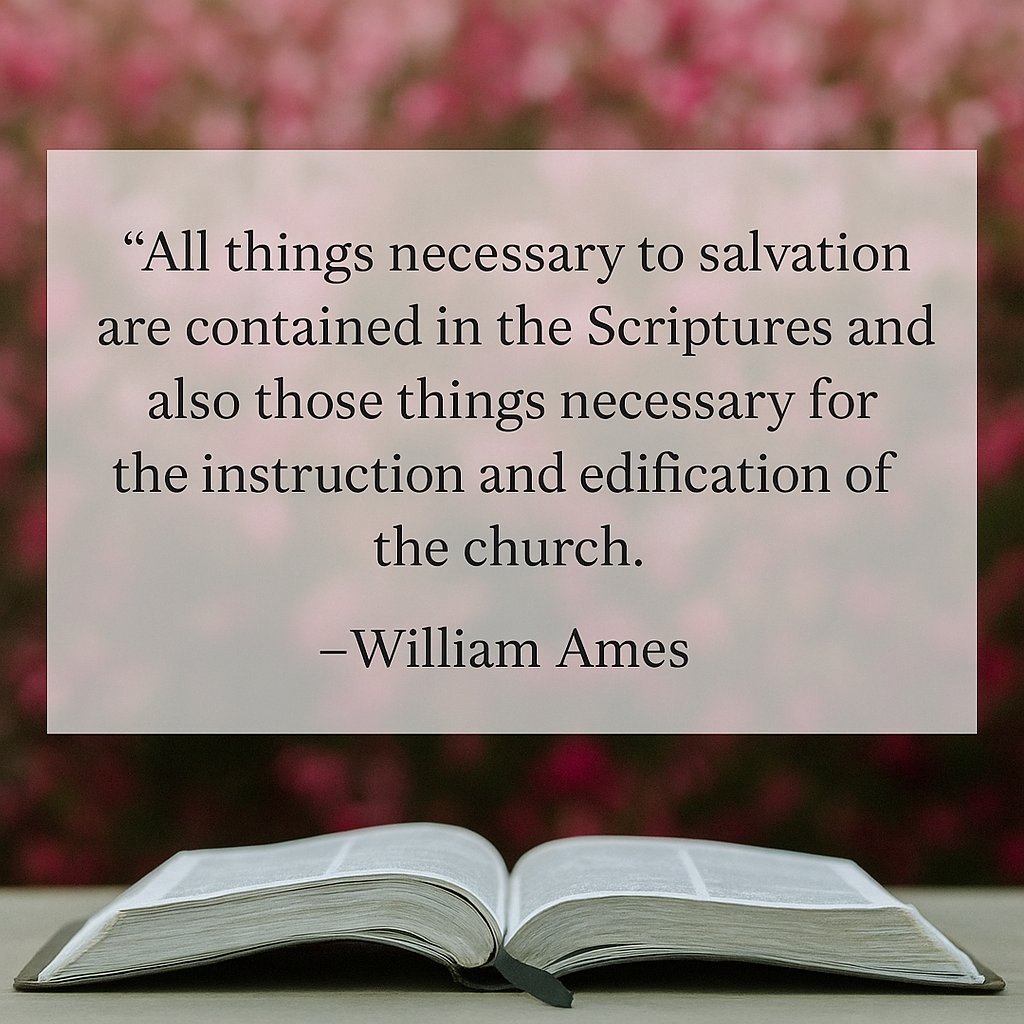 DaveJJenkins's tweet image. The Scriptures are sufficient not only for salvation but for building up the Church in truth. Let’s keep returning to God’s Word—for instruction, clarity, and hope in every inch of life before His face.
#SufficiencyOfScripture #ServantsOfGrace #ReformedTheology