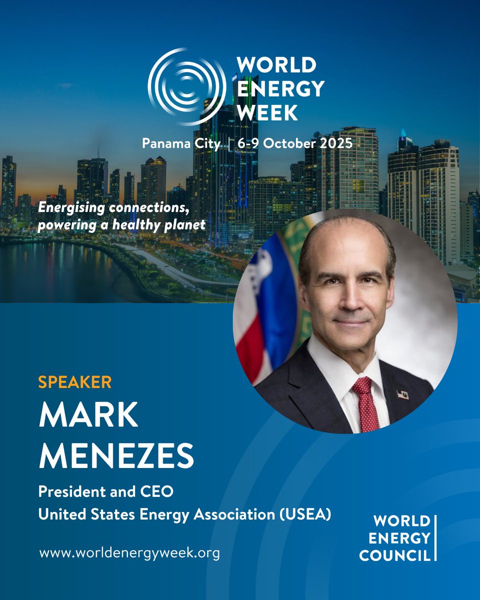 Mark Menezes será orador en la Semana Mundial de la Energía 2025.

Explora alianzas estratégicas para un sistema energético más integrado.

🔗 Registro: worldenergyweek.org

#WEW25 #worldenergyweek #energy #energytransition #energyleadership