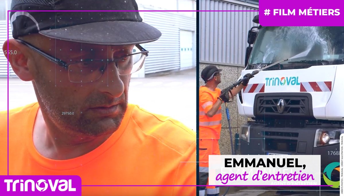 TRINOVAL80's tweet image. [#entretenir - #film métiers]
Grâce à Emmanuel, nos camions de collecte sont toujours nickel et bien visibles sur la route !
Bandes réfléchissantes brillantes … rien n’échappe à son œil de lynx 👀✨
Un grand merci pour cet entretien aux petits soins !😉
youtube.com/watch?v=b1cfUw…