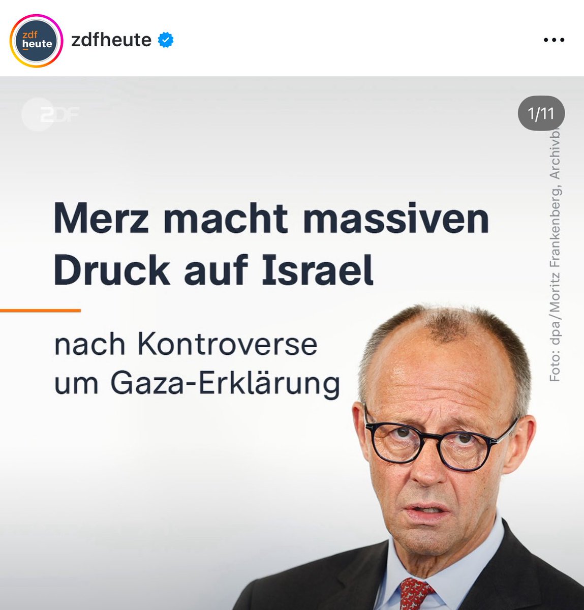 Beinahe die gesamte EU verfasst eine Erklärung gegen Israels Verbrechen in Gaza. Deutschland verweigert die Unterschrift und erhält weltweit Kritik und Häme. Was macht das <a href="/ZDFheute/">ZDFheute</a>? Es verbreitet direkt entlastende Propaganda für Merz. Völlig ohne Distanz, völlig