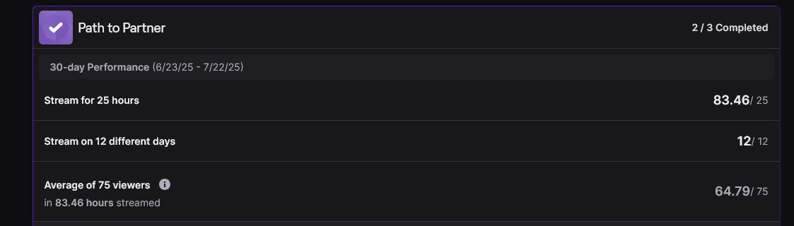 AnotherPlanetTV's tweet image. well well well.... reckon we can hit twitch partner soon? 👀