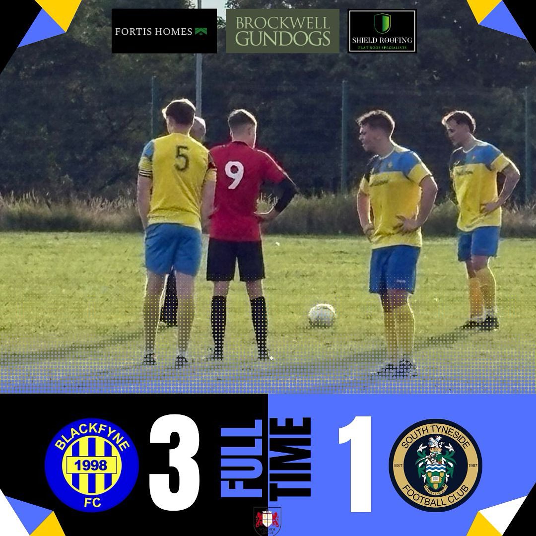 Blackfyne FC (@blackfynejfc) on Twitter photo 3-1 preseason win for 1st team lads tonight v South Tyneside Utd. Bit rusty 1sr half, went behind but better 2nd half display
⚽️ <a href="/Reecemc/">Reece Mcvickers</a>
⚽️ <a href="/ChattEthan/">Ethan Chatt</a>
⚽️ Callum N
🌟 Tom E
Minutes in the tank - good luck to South Tyneside Utd for their debut <a href="/WearsideLeague/">Wearside League</a> season
UTF
💙 3-1 preseason win for 1st team lads tonight v South Tyneside Utd. Bit rusty 1sr half, went behind but better 2nd half display
⚽️ <a href="/Reecemc/">Reece Mcvickers</a>
⚽️ <a href="/ChattEthan/">Ethan Chatt</a>
⚽️ Callum N
🌟 Tom E
Minutes in the tank - good luck to South Tyneside Utd for their debut <a href="/WearsideLeague/">Wearside League</a> season
UTF
💙