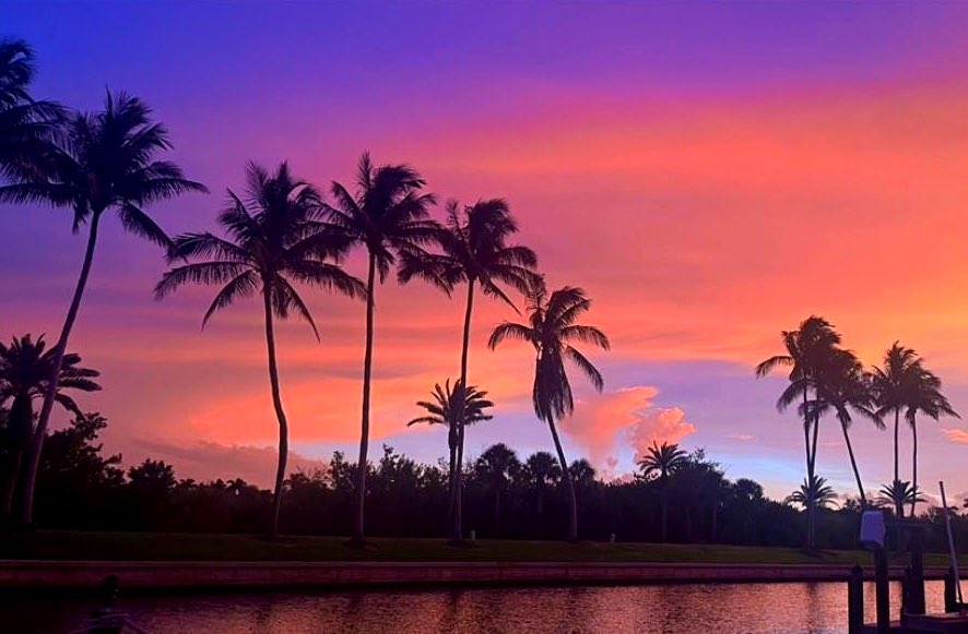 SabbyBentley's tweet image. Florida sunset!🌴 Beautiful vibrant colors painted across the clouds 🌅