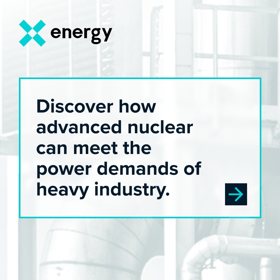 xenergynuclear's tweet image. Advanced nuclear is the 24/7, high-temp energy solution heavy industry has been waiting for. Discover how the Xe-100 SMR will transform manufacturing in our latest blog: x-energy.com/blog-all/power…