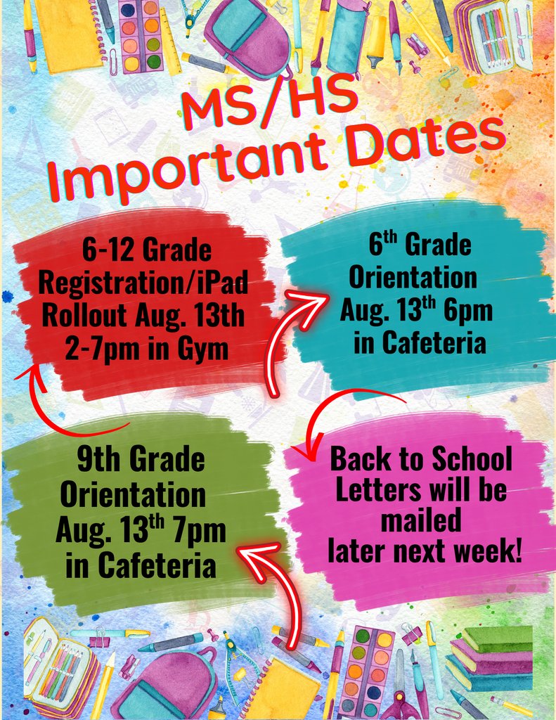 Important MS/HS Dates!