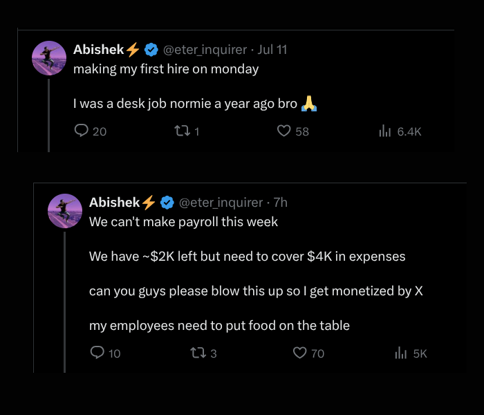 raviojhax's tweet image. this is how you lose trust, don't pull such stunts for engagement