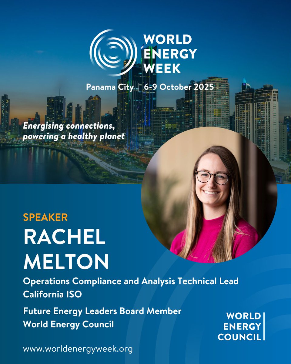 Rachel Melton será oradora en la Semana Mundial de la Energía 2025.

Conecta con nuevas generaciones que están rediseñando el sistema energético.

🔗 Registro: worldenergyweek.org

#WEW25 #worldenergyweek #energy #energytransition #energyleadership