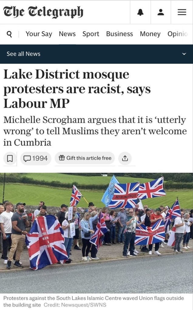 LozzaFox's tweet image. Little known fact.
Cumbrianistan is actually one of England’s oldest counties.
It was built by non binary immigrants.
Of colour.
Obviously.
@MScroghamMP