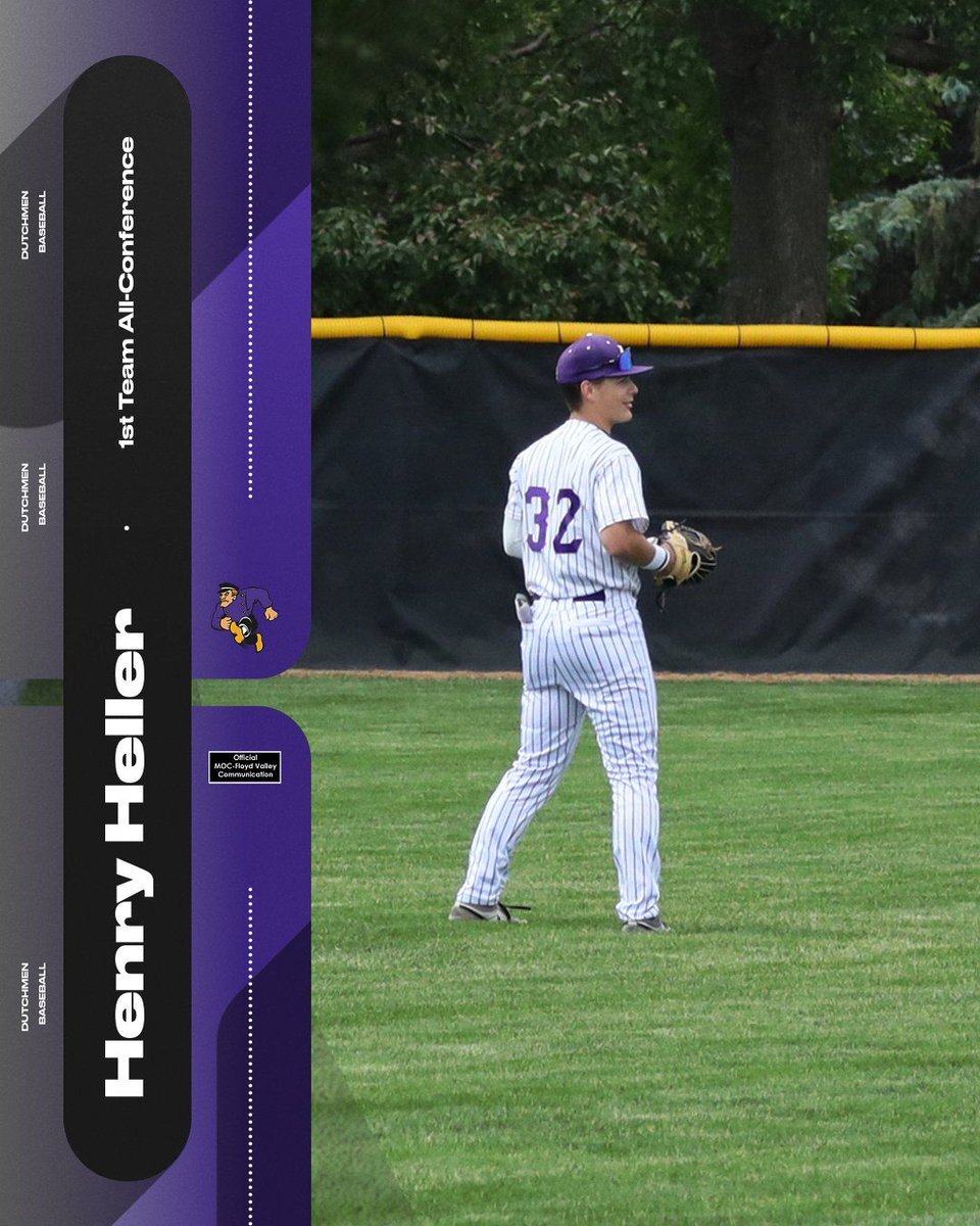 Congratulations on earning 1st Team All-Conference Henry! Way to represent your team, school and community! #GoDutch #mocfvathletics