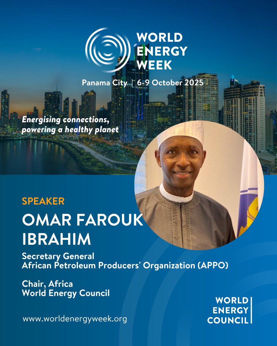 Omar Farouk Ibrahim será orador en la Semana Mundial de la Energía 2025.

Amplía tu visión con perspectivas africanas sobre energía y desarrollo.

🔗 Registro: worldenergyweek.org

#WEW25 #worldenergyweek #energy #energytransition #energyleadership