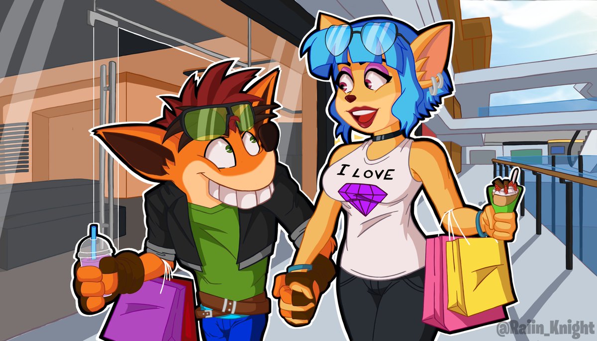 🛍️🧡Shopping Day💙🛍️

#MegumiBandicoot
#FakeCrash
#CrashBandicootFanart
#Fakegumi