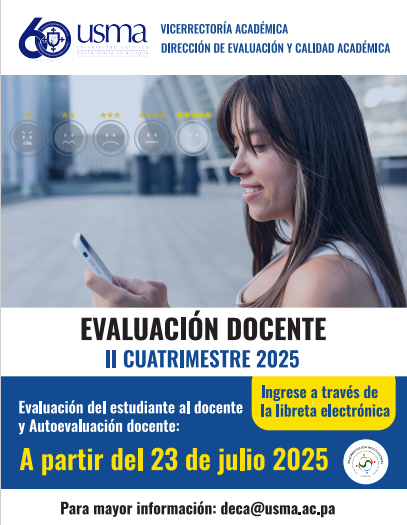 USMApanama's tweet image. 📝  | Evaluación Docente II Cuatrimestre 2025