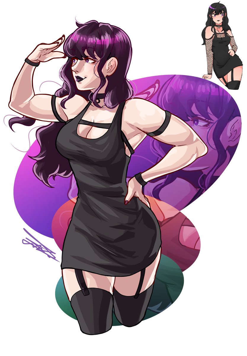 ElLoser2's tweet image. ✨🍇Funny little purple girl🍇✨