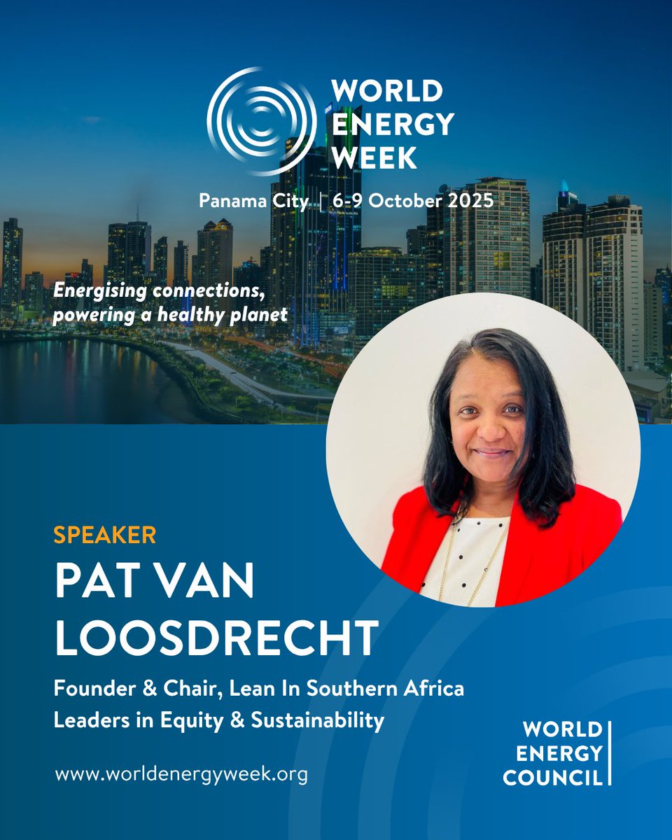 Pat Van Loosdrecht será oradora en la Semana Mundial de la Energía 2025.

Descubre cómo la equidad y el liderazgo inclusivo transforman la energía.

🔗 Registro: worldenergyweek.org

#WEW25 #worldenergyweek #energy #energytransition #energyleadership