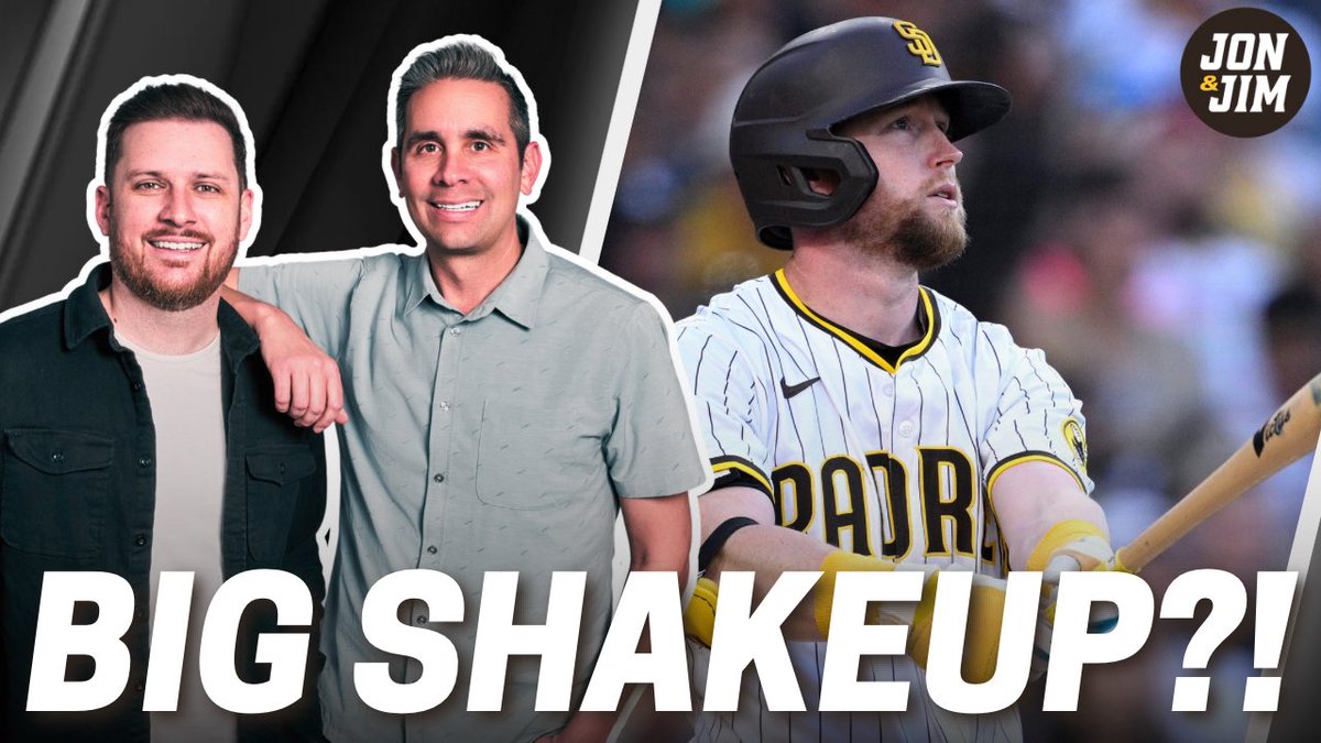 JonAndJim's tweet image. We’re underway!
- Could #Padres move Cronenworth to make room for other moves?
- @CraigMish 2:30
- The Wrap
- @DaveV_SDSUHoops 3:30
- @sandiegofc ticket giveaway! 🎟️
- @wilnerhotline 5:30
- Jim’s backpage
📺 youtube.com/live/CX8aXha7Z…
📱 SportsSD.com/listen