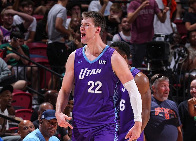 SleeperJazz's tweet image. After averaging a league high 29.3 PPG, Kyle Filipowski becomes the first Jazzman to earn the Summer League MVP! 🔥
Congratulations Flip!
#SummerLeagueMVP #Filipowski