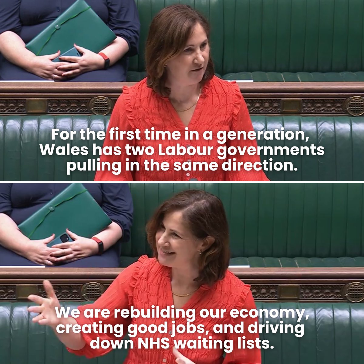 Anna McMorrin MP π΄σ §σ ’σ ·σ ¬σ ³σ Ώπ³οΈβπ (@annamcmorrin) on Twitter photo For the first time in a generation, Wales has two Labour governments pulling in the same direction.
We are rebuilding our economy, creating good jobs and driving down NHS waiting lists.
That is the power of partnership. π΄σ §σ ’σ ·σ ¬σ ³σ Ώ πΉ
<a href="/WelshLabour/">Welsh Labour</a> <a href="/UKLabour/">The Labour Party</a> For the first time in a generation, Wales has two Labour governments pulling in the same direction.
We are rebuilding our economy, creating good jobs and driving down NHS waiting lists.
That is the power of partnership. π΄σ §σ ’σ ·σ ¬σ ³σ Ώ πΉ
<a href="/WelshLabour/">Welsh Labour</a> <a href="/UKLabour/">The Labour Party</a>