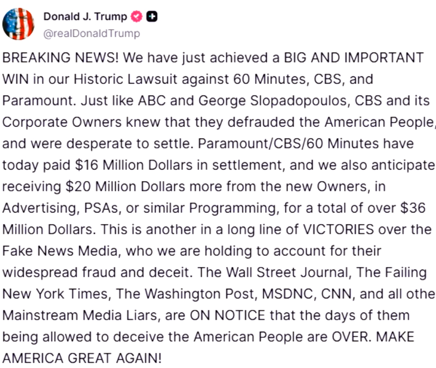 When will Donald Trump's targets learn?
Bending the knee only brings more demands.
That's what FASCISTS DO.

#OpStopFascism #RiseUp🇺🇸 #Anonymous