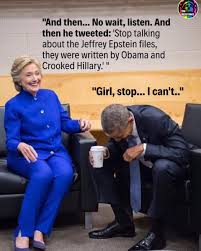 Christo12919382's tweet image. Let me get this straight:
1) Mueller/Durham Investigations: No mention of Obama doing anything illegal.
2) Senate Intel Report (2019): Russia interfered in the 2016 election.
Trump: "OBAMA COMMITTED TREASON! WE HAVE EVIDENCE!"
Also: "Obama created the Epstein Files!"
