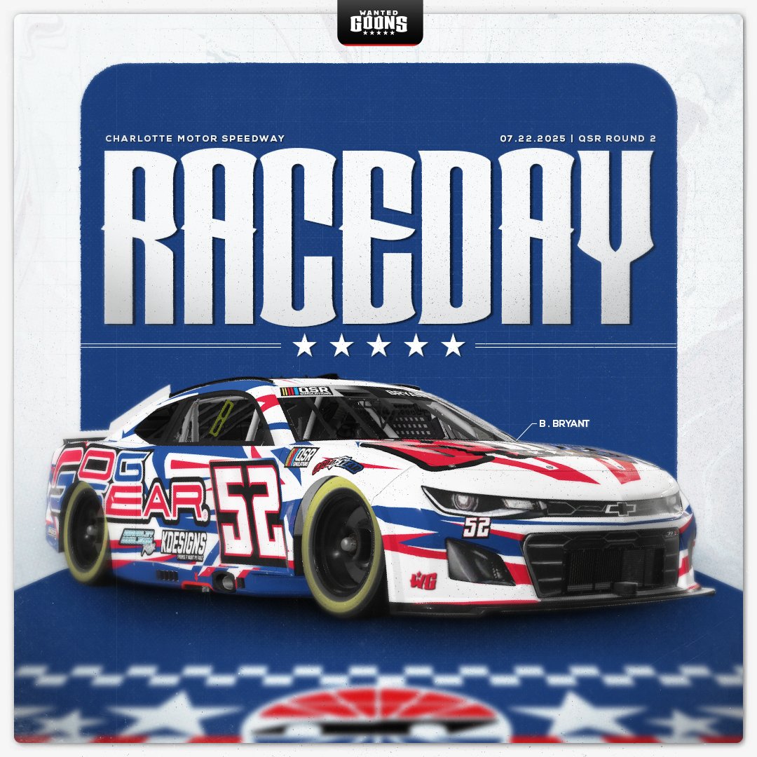 WantedGoons's tweet image. 🏎️- Saddled up and rolling into Charlotte for round 2!
🟩- Green Flag Drops at 8PM EST | 7PM CST
📺- youtube.com/watch?v=ur_os0…
#MostWanted | @WGiRacing