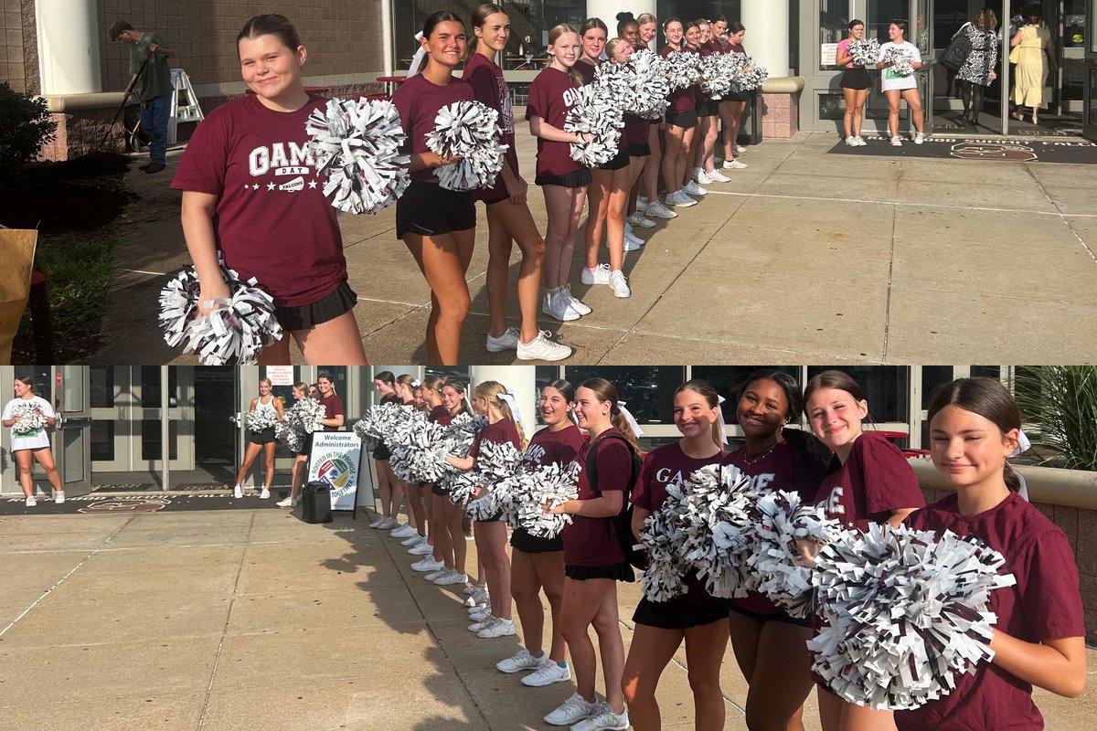 We want to send a big "thank you" to the Rockwood Summit High cheerleading team, which helped provide a warm welcome to start off the first day of the annual Rockwood Administrative Conference yesterday! #WeAreRockwood #ForwardTogether