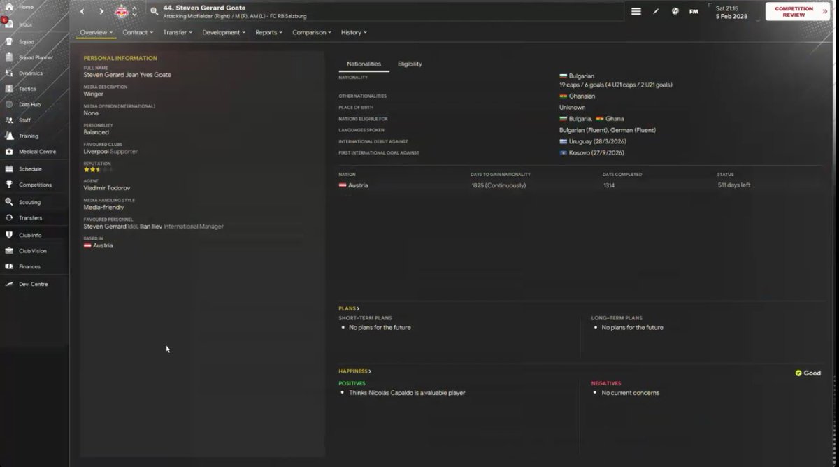 VflChopper's tweet image. This is a Real Player?
Named after Steven Gerrard @nocontextfm1 #FM24 #footballmanager