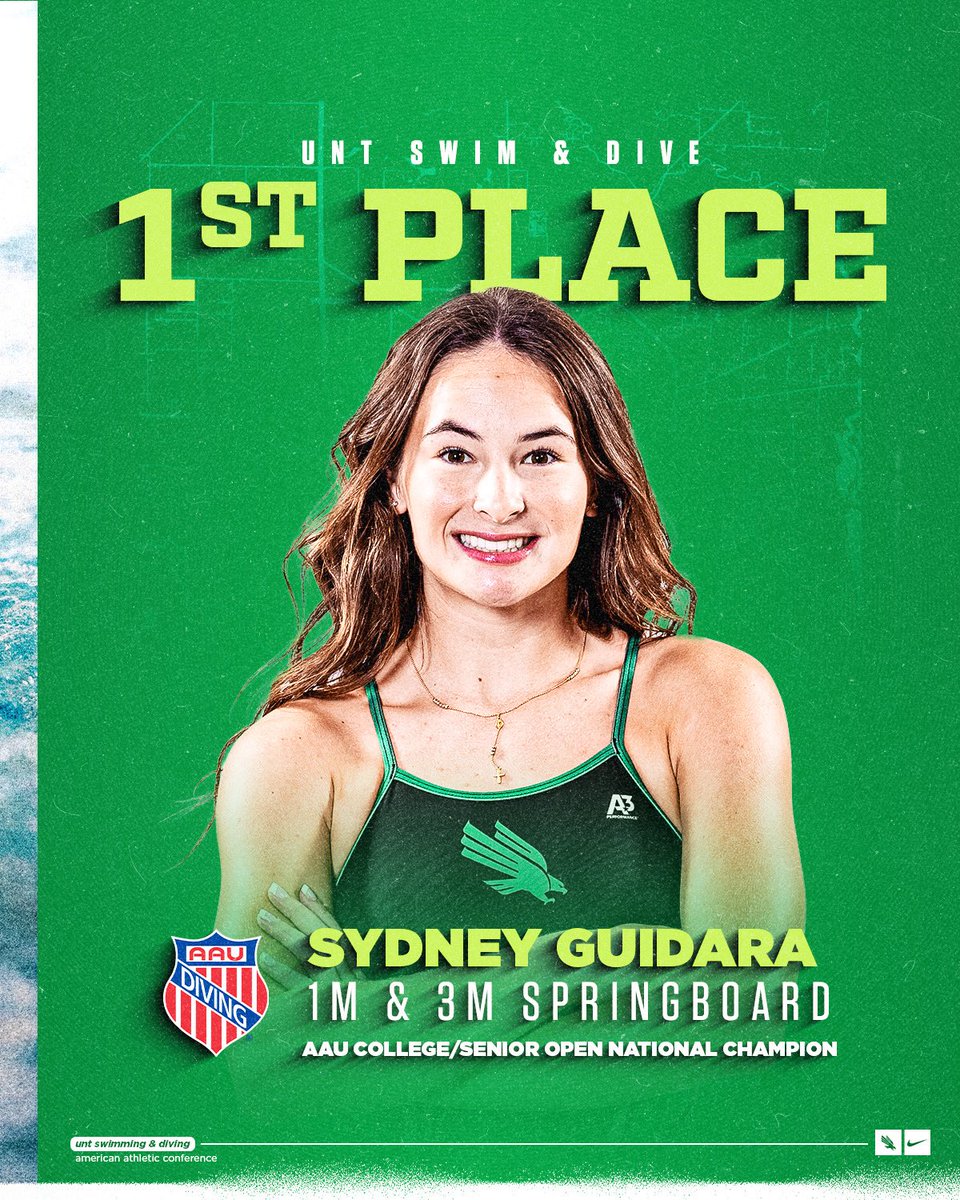MeanGreenSD's tweet image. ๐๐๐ฉ๐๐ค๐ฃ๐๐ก ๐พ๐๐ผ๐๐๐๐๐
๐ to Sydney, who won the 1M & 3M springboard at the AAU College/Senior Open in Riverside, California๐ฅ๐ฅ
#GMG๐ขโช๏ธ